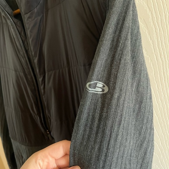 Men's Icebreaker MerinoLOFT™ Descender Hybrid Long Sleeve Half Zip Hood | Med - Picture 9 of 9